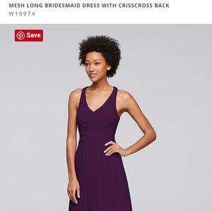 Plum bridesmaid dress